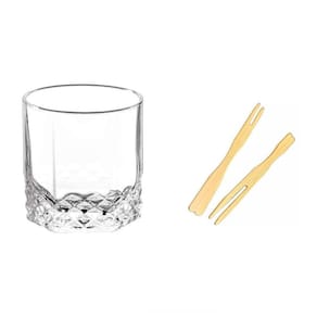 Kit 6  Seis  Copos Whisky 310 Ml Estrelado E 100 Garfinhos