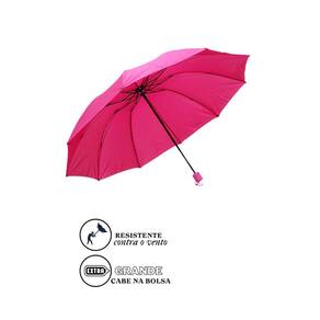 Guarda Chuva Reforçado Facinato Contra Vento T3053 Pink