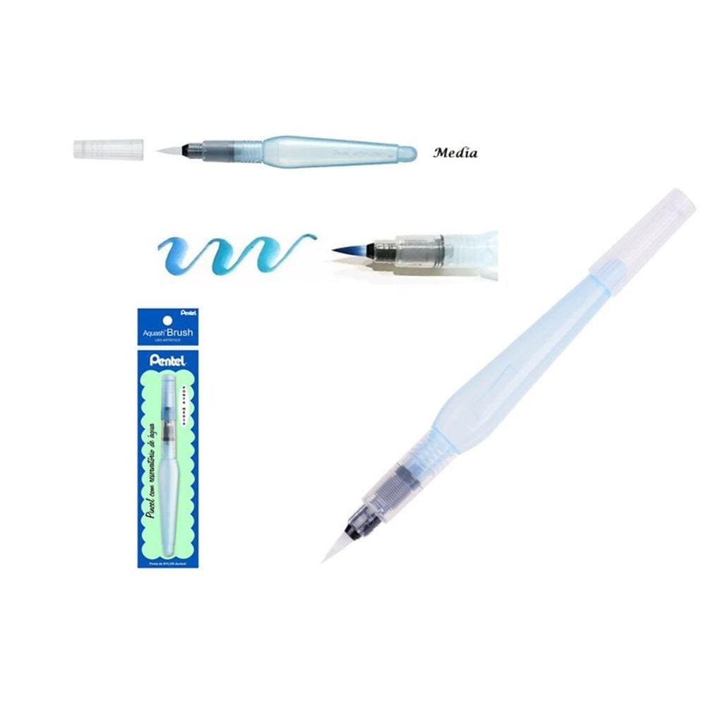 Pincel Aquash Brush - Reservatório Água Ponta Média - PENTEL
