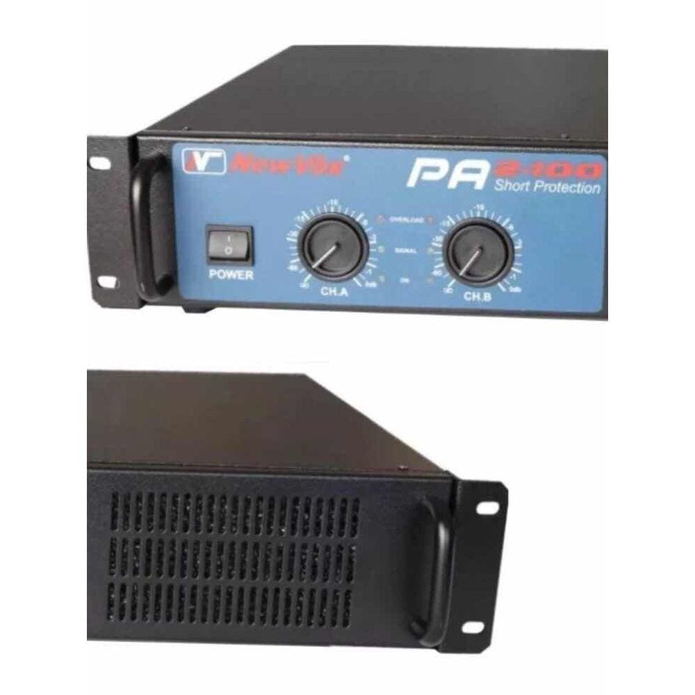 Amplificador Potência NewVox Pa 2400 - 1200w Rms