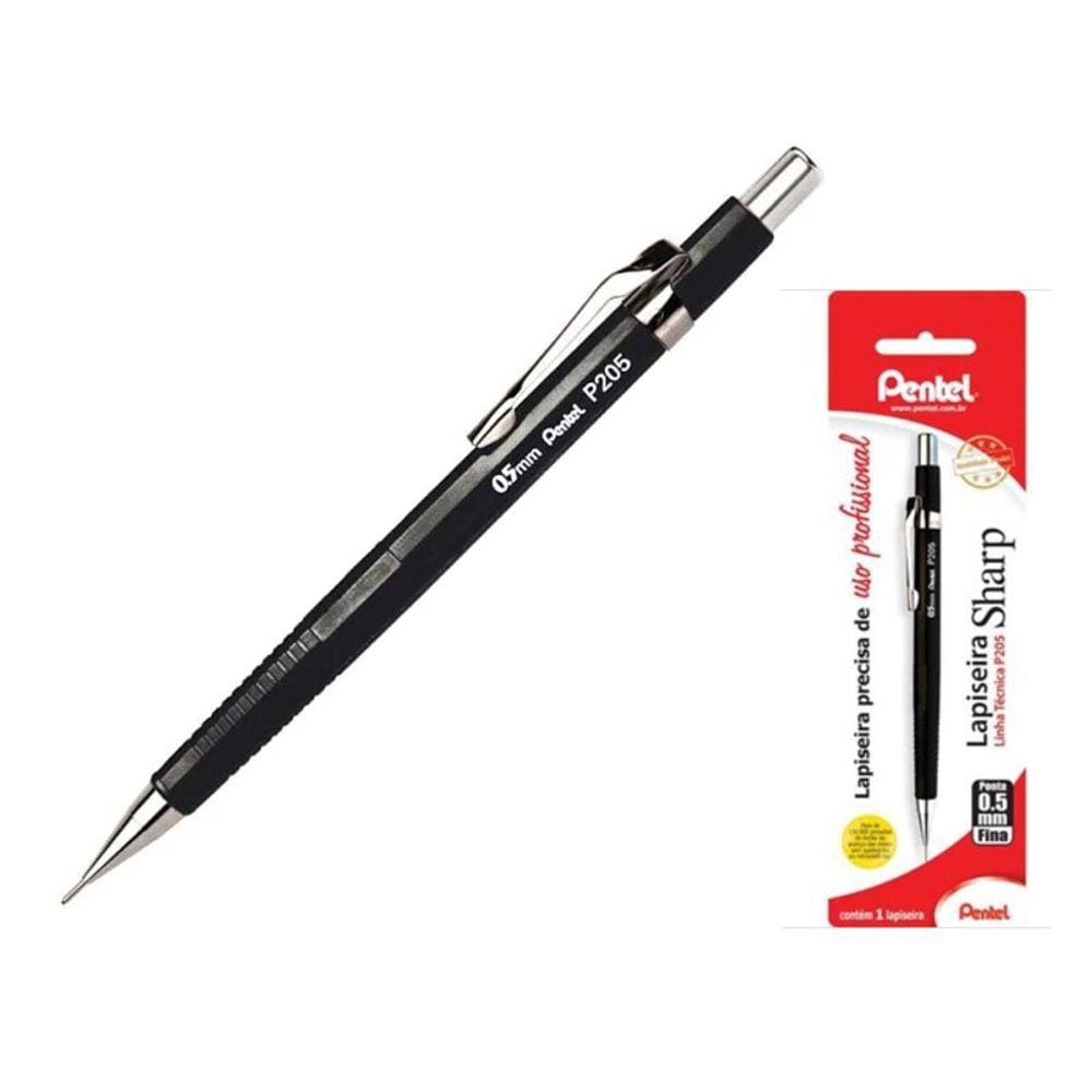 Lapiseira 0.5 mm Técnica Sharp Preta - Blister 1un - PENTEL