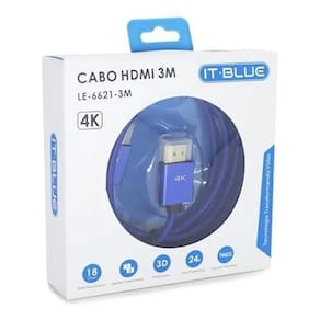 Cabo Hdmi It-Blue 4K 3M Le-6621