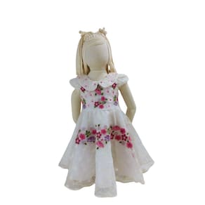 Vestido Festa Batizado Infantil Petit Cherie Off Flor tam 1