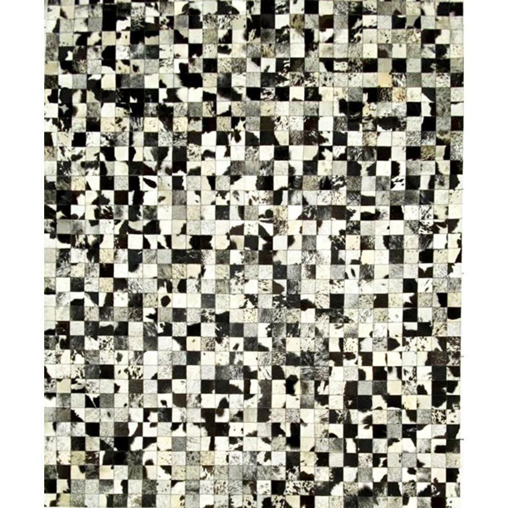 Tapete Couro 200x250 7x7 Malhado P/B