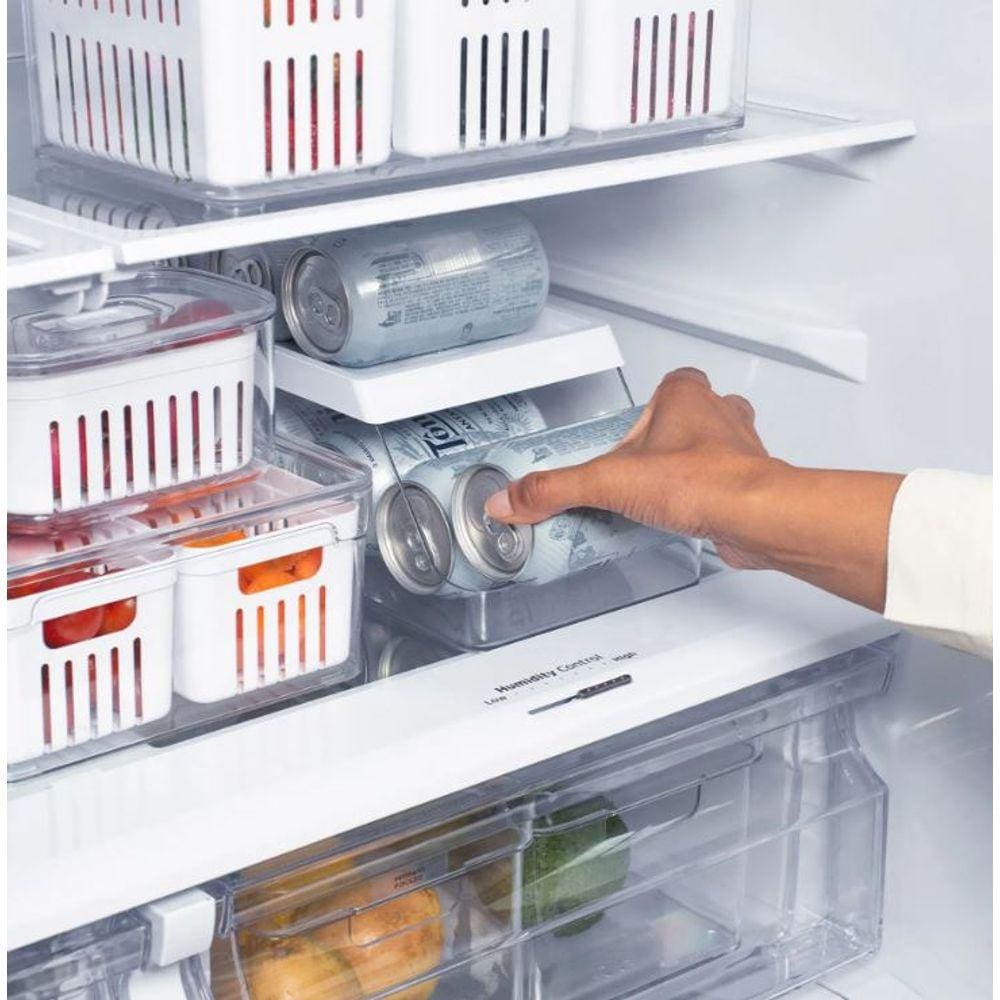 Organizador de Latas 9 unid Clear Fresh 16x35x11cm Branco - OU