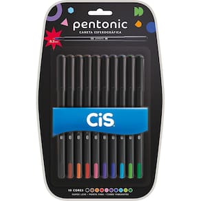Caneta Esferografica Pentonic 10 Cores Cis