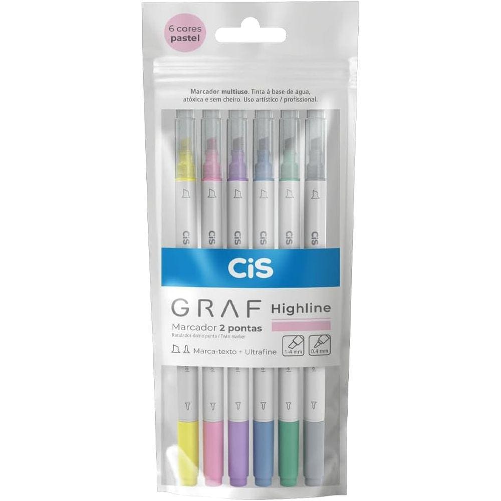 Marcador 2 Pontas Graf Highline Cis