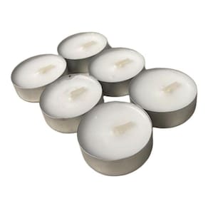 Kit 6 Velas Rechaud Difusor Flutuante Foundue Branca 11Gr