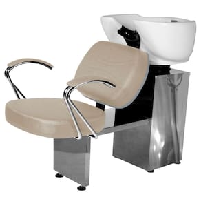 Lavatório Salão de Beleza Topázio Base Inox BrancoP