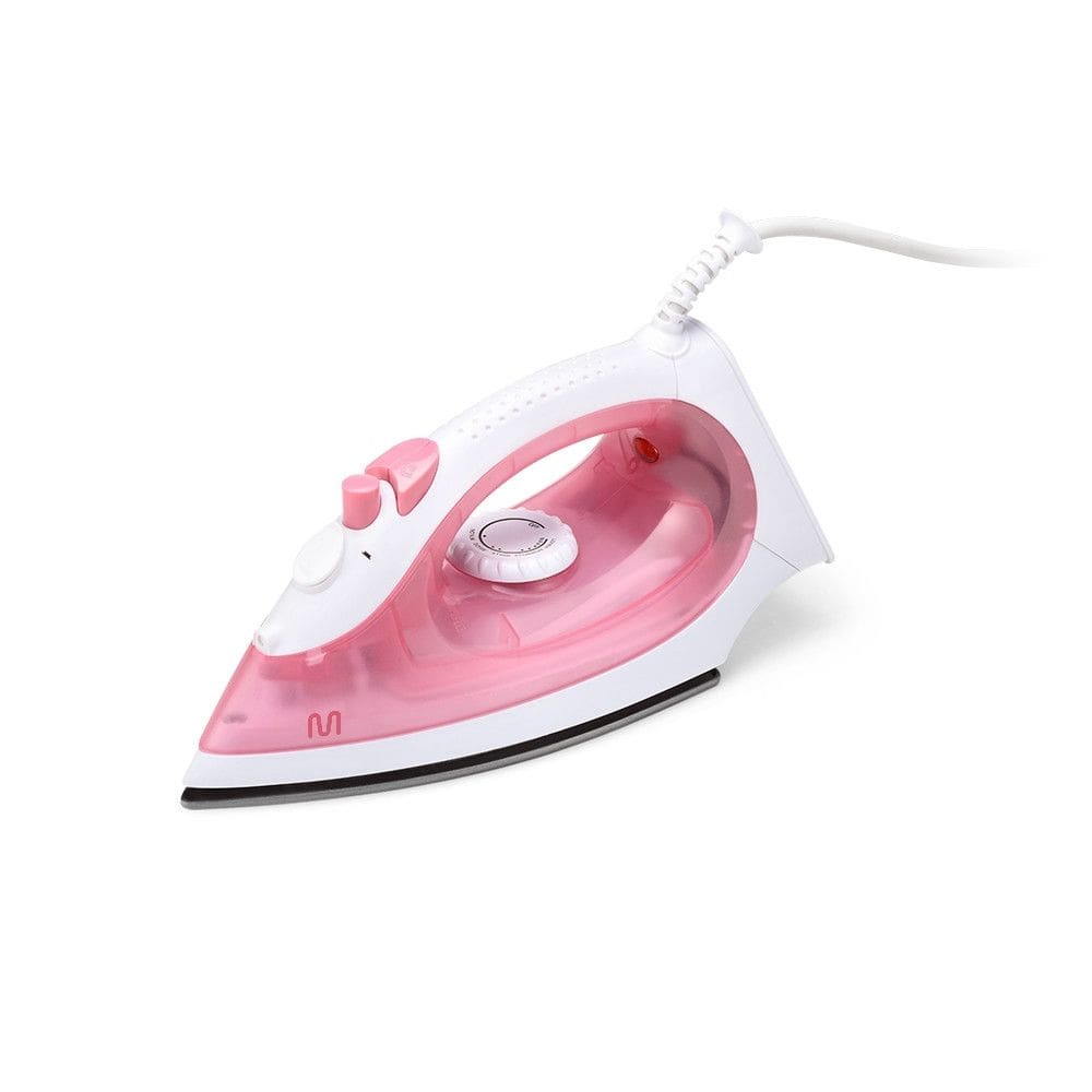 Ferro de Passar Seco e a Vapor Rosa Base Antiaderente 220V C/ Spray Multi Home - HO457