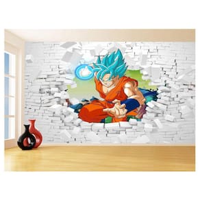 Papel De Parede 3D Dragon Ball Goku Vegeta Anime 3,5M Dbz68