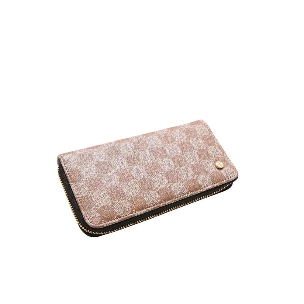 Carteira Zíper Feminina Chenson Monograma 2415194 Natural