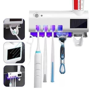 Suporte Solar Recarregável Para Escovas De Dentes