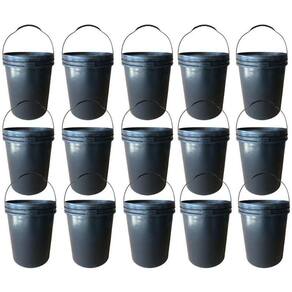 Balde 16L Para Produtos Perigosos Com Tampa - 15 Pçs