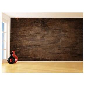 Papel De Parede 3D Textura Madeira Escura Wood 3,5M Txt227