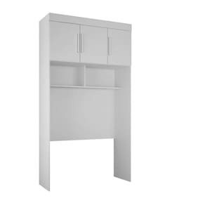 Modulado Aero Solteiro 3 Portas - Orion-Branco - Leifer Móveis