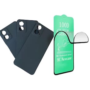 Capa Capinha + Pelicula Nano 9D Para Moto G34 Preto