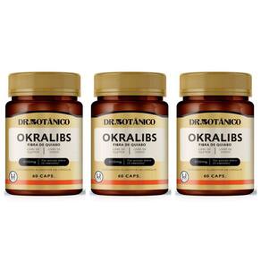 Kit 3 Un Okralibs Fibra Do Quiabo 600Mg 60 Capsulas Dr.