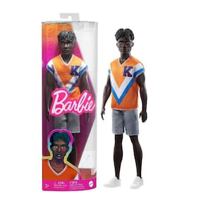 Boneco Ken Fashionista Camiseta Laranja 30Cm Mattel - Hpf79