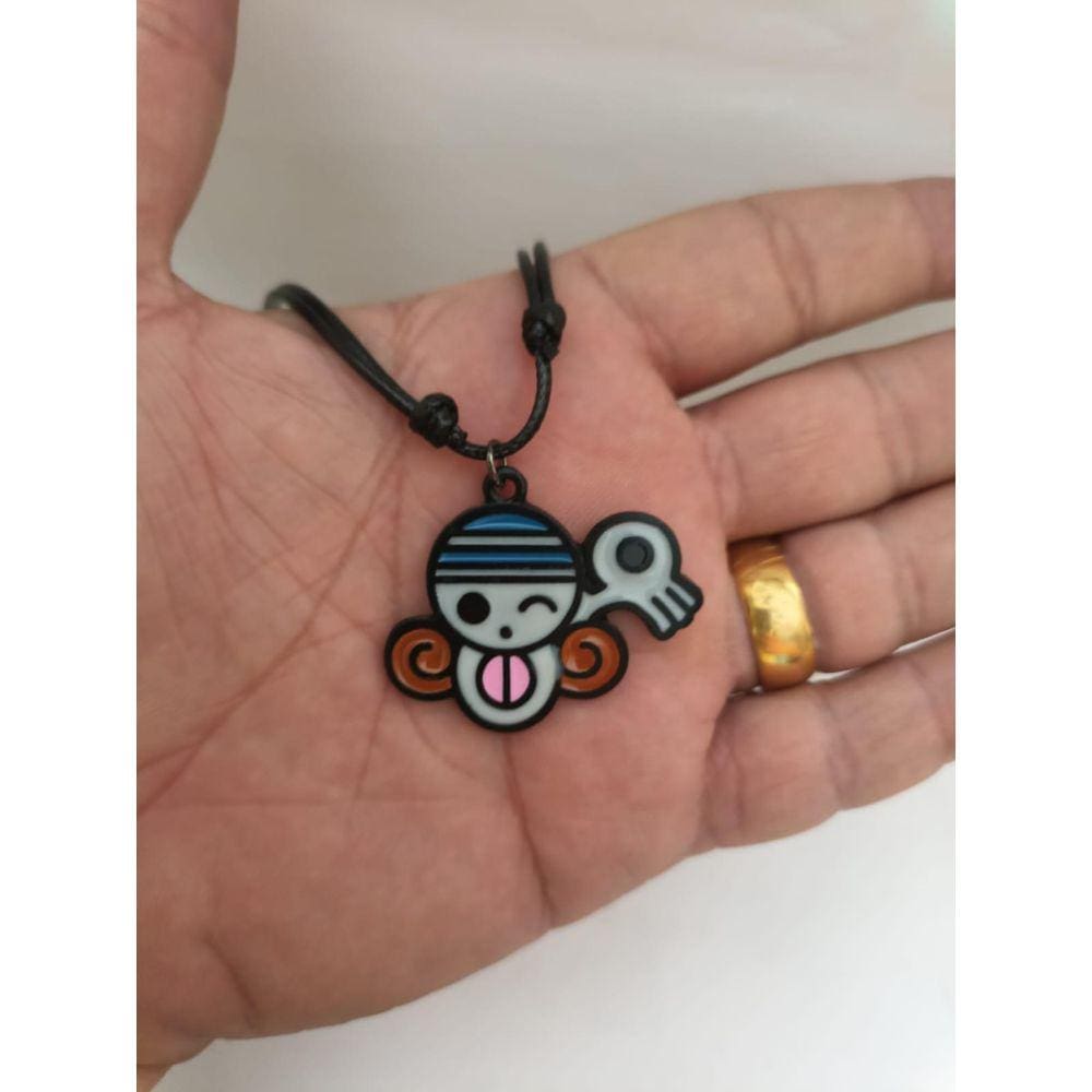 Colar Caveira Nami One Piece Bando Do Chapeu Palha Ótimo