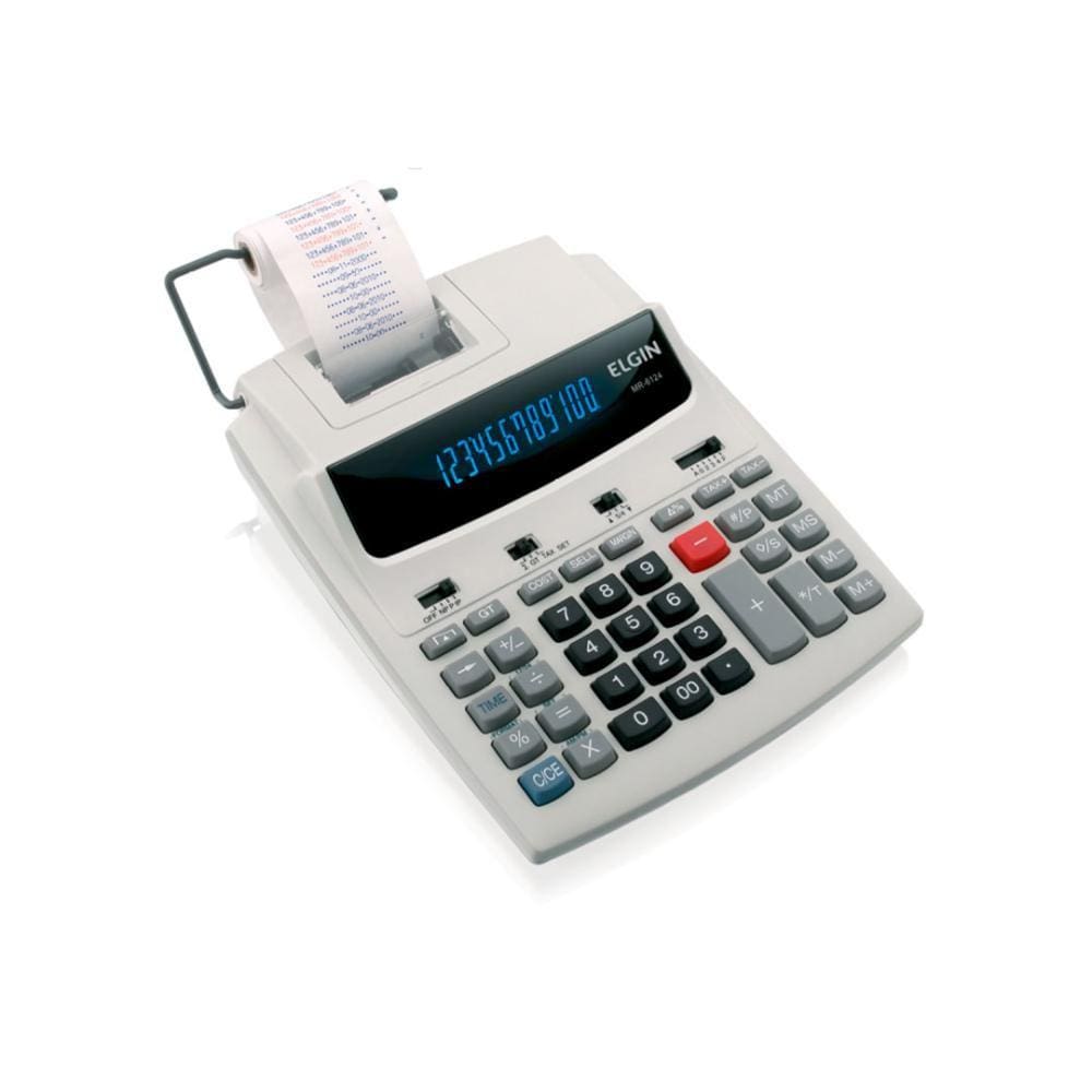 Calculadora Com Bobina 12 Digitos Cr Mr-6124 Elgin [F108]