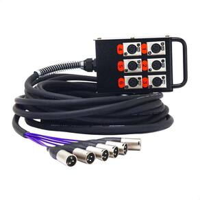 Medusa 6 Vias Montada Conectores Amphenol - 18 Metros