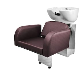 Lavatório Salão de Beleza Destak Base Inox Vinho