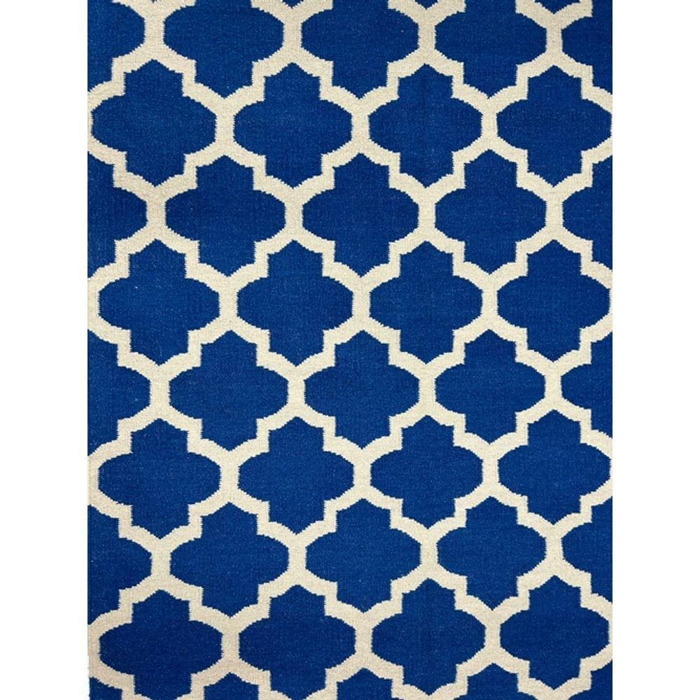 Tapete kilim two tone 157x247 58004 azul