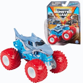 Carrinho Monster Jam 1:64 Megalodon Pneu Vermelho Sunny 2025