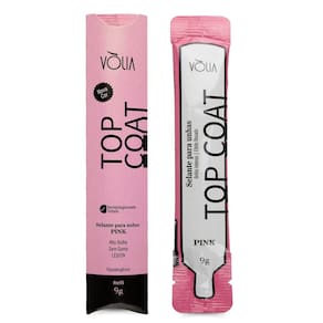 Sachê Refil Top Coat Selante para Unhas Pink 9g Vòlia