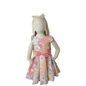 Vestido Infantil Festa Mon Sucre Salmão tam 1