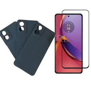 Capa Capinha + Pelicuda 3D Para Moto G34 Preto