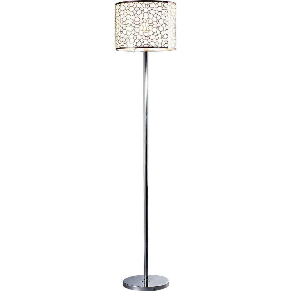 Coluna Luminária De Chão Apolo Inox Para Led Diâmetro 33 Cm