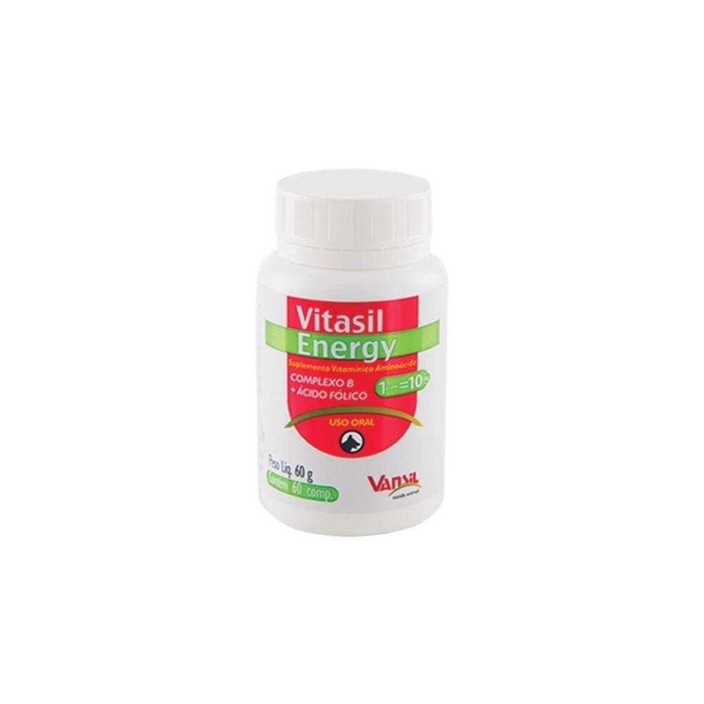 Suplemento Vitasil Energy 60G Para Cães E Gatos - Vansil
