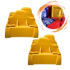2 Porta Guardanapo Sachê Amarelo Com Furador Bares E Padaria