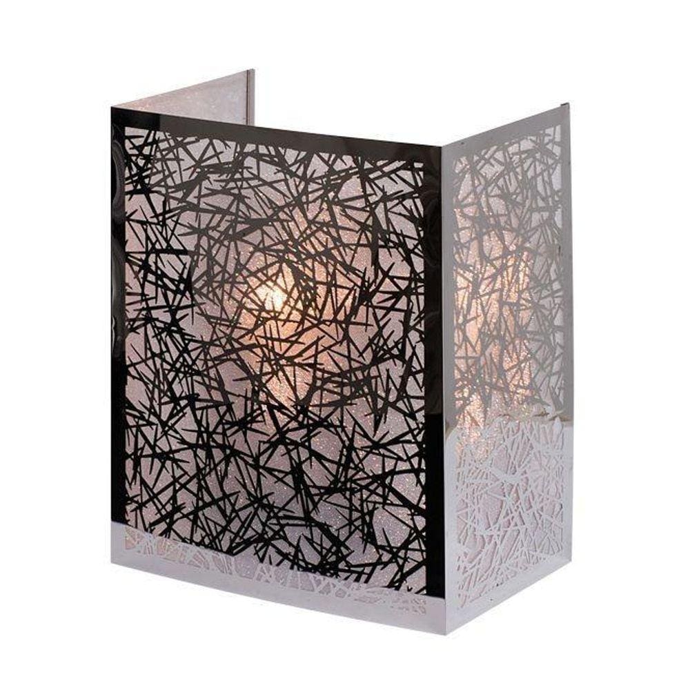 Arandela Apolo Inox Quadrada Para Led