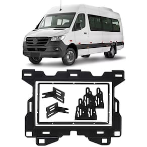 Moldura De Painel 2 Din 7 Polegadas Mercedes Benz Sprinter 2020 Em Diante