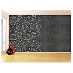 Papel De Parede Concreto Queimado Listra Risco 3,5M Kkt29
