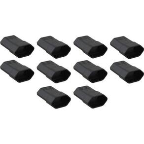 Kit 10 Pino Conector Femea Para Extenção 10A 2P Preto 11978