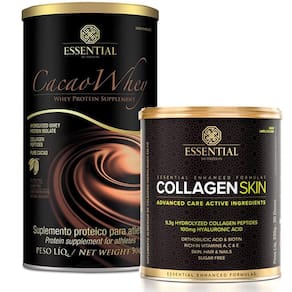 Kit Cacao Whey Protein 900G + Collagen Skin 330G Essential