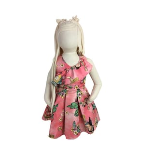 Vestido Festa Infantil Mon Sucre Rosa Morangos tam 1