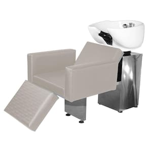 Lavatório Salão de Beleza Evidence Lisa Ap Base Inox BrancoF
