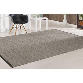 Tapete Lã Linhas 200x250 Prata/preto