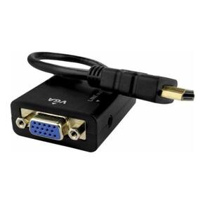 Cabo Conversor Adaptador Hdmi X Vga Saída De Áudio P2 Novo
