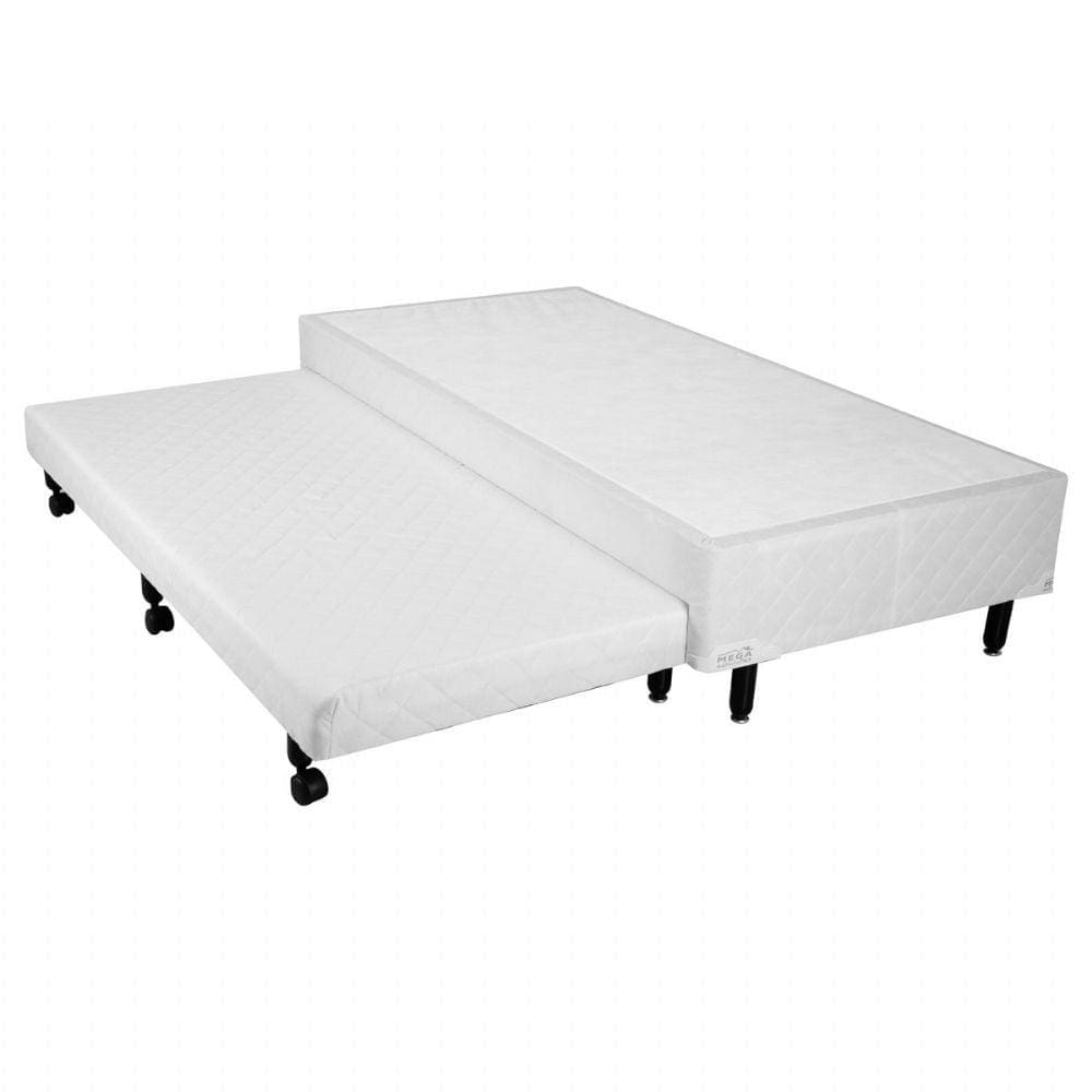 Bicama Box Mega Branco com Auxiliar em Espuma - 078x188 - Solteiro