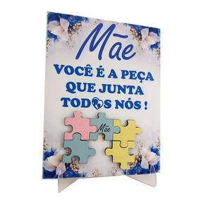 Azulejo Porta Retrato Presente Dia das Mães - Escreva você mesmo o nome dos filhos