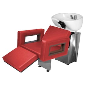 Lavatório Salão de Beleza Lisboa Ap Base Inox Vermelho