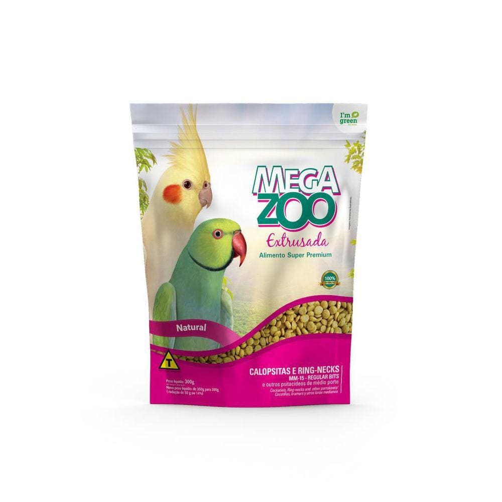 Megazoo Ext Calopsitas/Ring Necks Mm15 300G