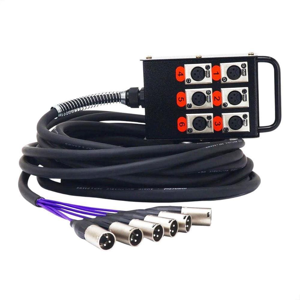 Medusa 6 Vias Montada Conectores Amphenol - 2 Metros