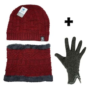 Kit Inverno Blogueirinha Cachecol Touca E Luva Forrada